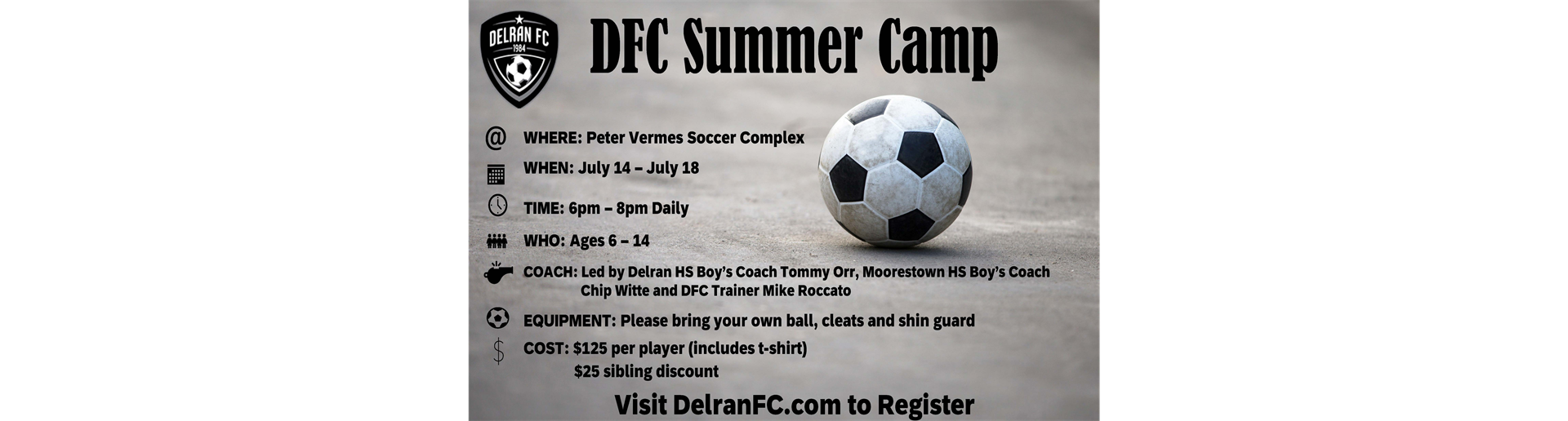 2025 Delran FC Summer Camp