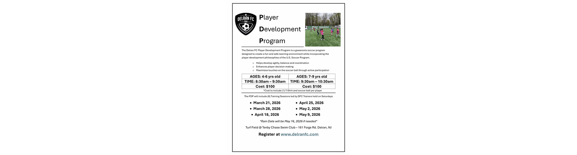 Player Development Program 2026